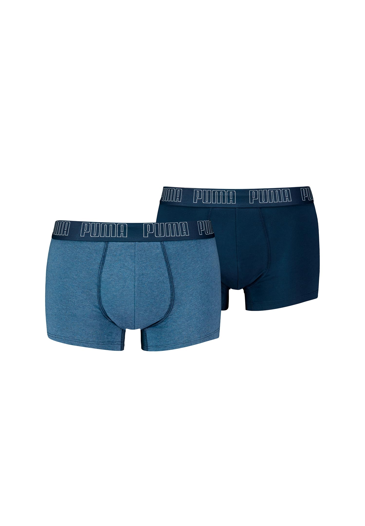 PUMA Boxer Trunk Boxershorts Men Herren Everyday Unterhose Pant Unterwäsche 2er Pack, Farbe:007 - Denim, Bekleidungsgröße:M
