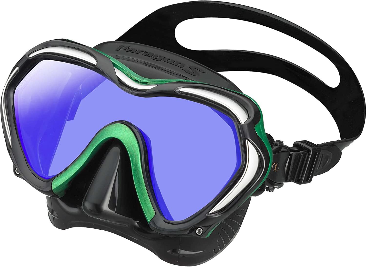 Tusa M1007S Paragon S Mask Black/Energy Green, Gafas Bucear
