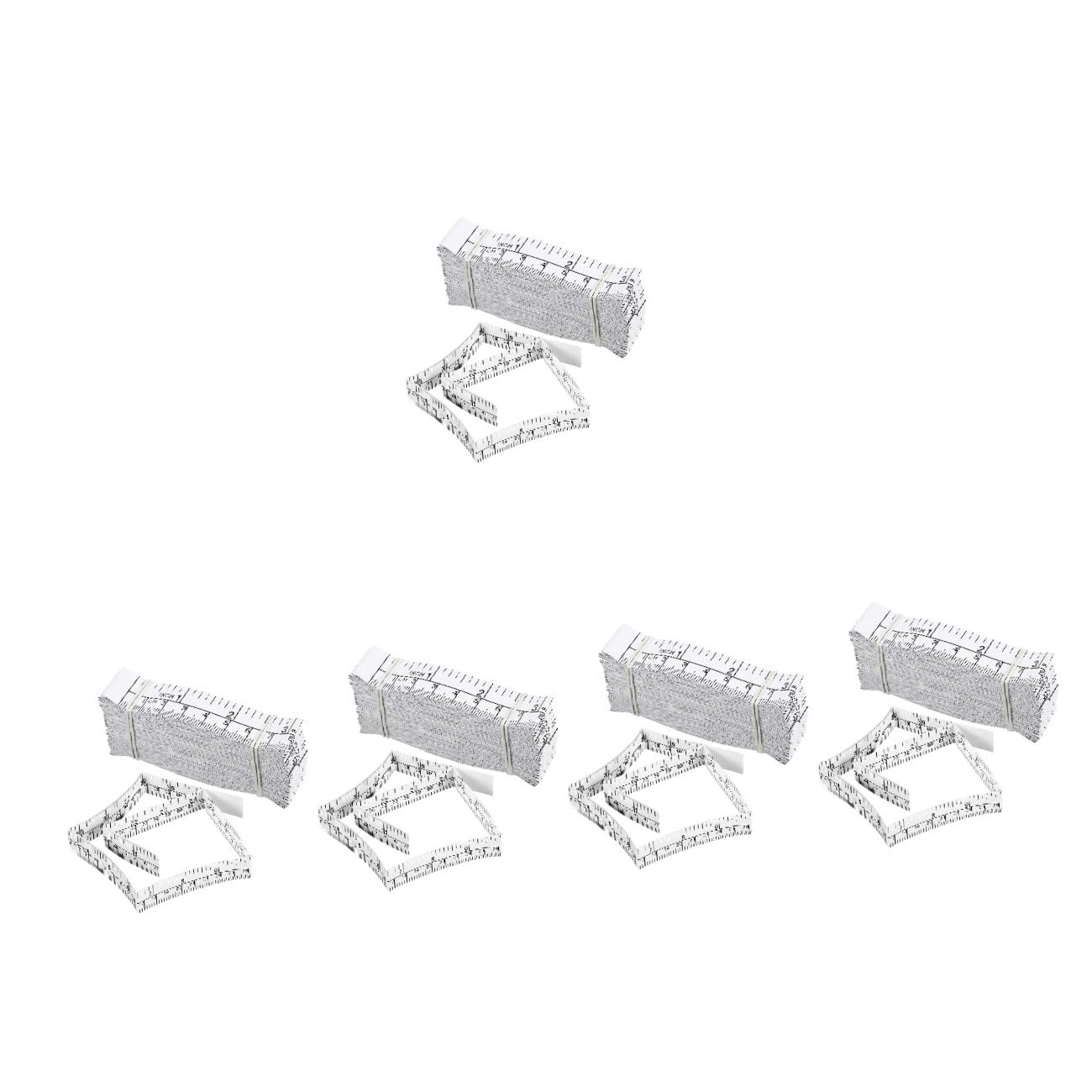 5 Ensembles Règle À Mesurer Papier Métre De Mesure Éliminable Pour Corps Projets Diy Outil Pour Vêtements 25 Pièces * 5