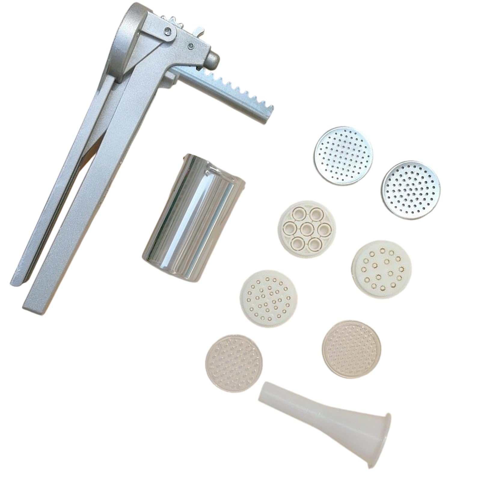 Nudelpresse mit ergonomischem Griff für bequeme Nudeln, aus Edelstahl, effizienter Nudel-Extruder
