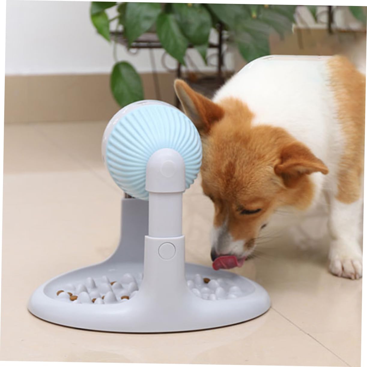 ORFOFE Dispenser Di Cibo Per Animali Regolabile Gioco Interattivo Antipasto Lento Per Cani e Gatti Con Base Antiscivolo Insegna Abitudini Alimentari Sane e Previene Rischio Di
