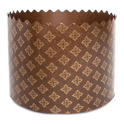 Panettone Paper Mold - 12pcs, H 3.14x4.33 - ? W (8cm x11cm) Kulich Mold - Round Panettone Paper Baking Molds - Pans Paper Panettone - Easter Bread Paper Baking Form