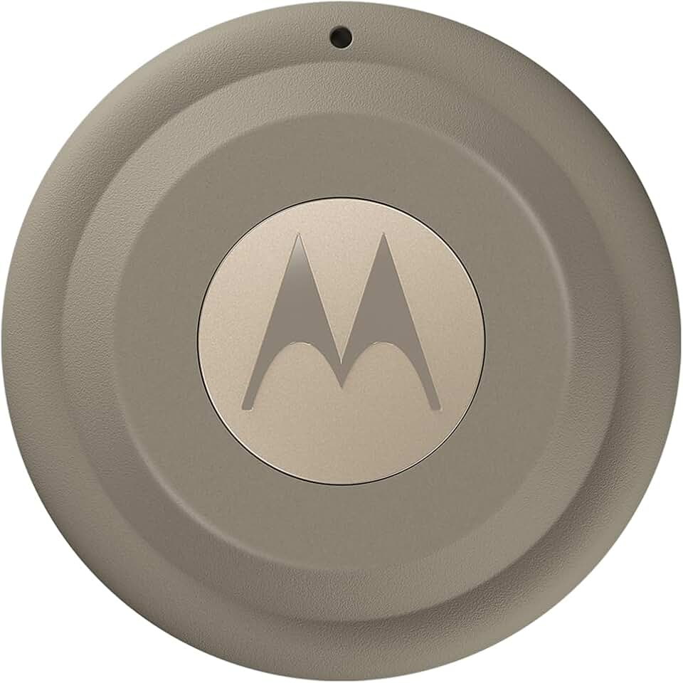 Moto Tag 2 - Rastreador Motorola Bluetooth, UWB, compativel com Android (app Localizador Google), IP68-1 unidade - Bege - 1 unidade