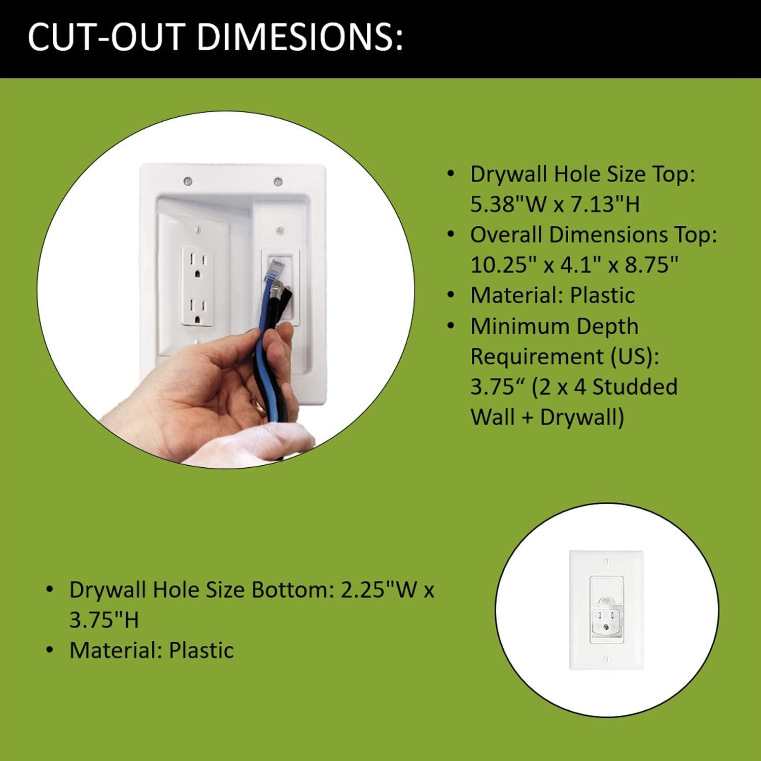 70% оƒƒ Dіѕсоunt Legrand, Home Office & Theater, In Wall TV Power Kit, Black, 6ft Length, HT22U2BKR6