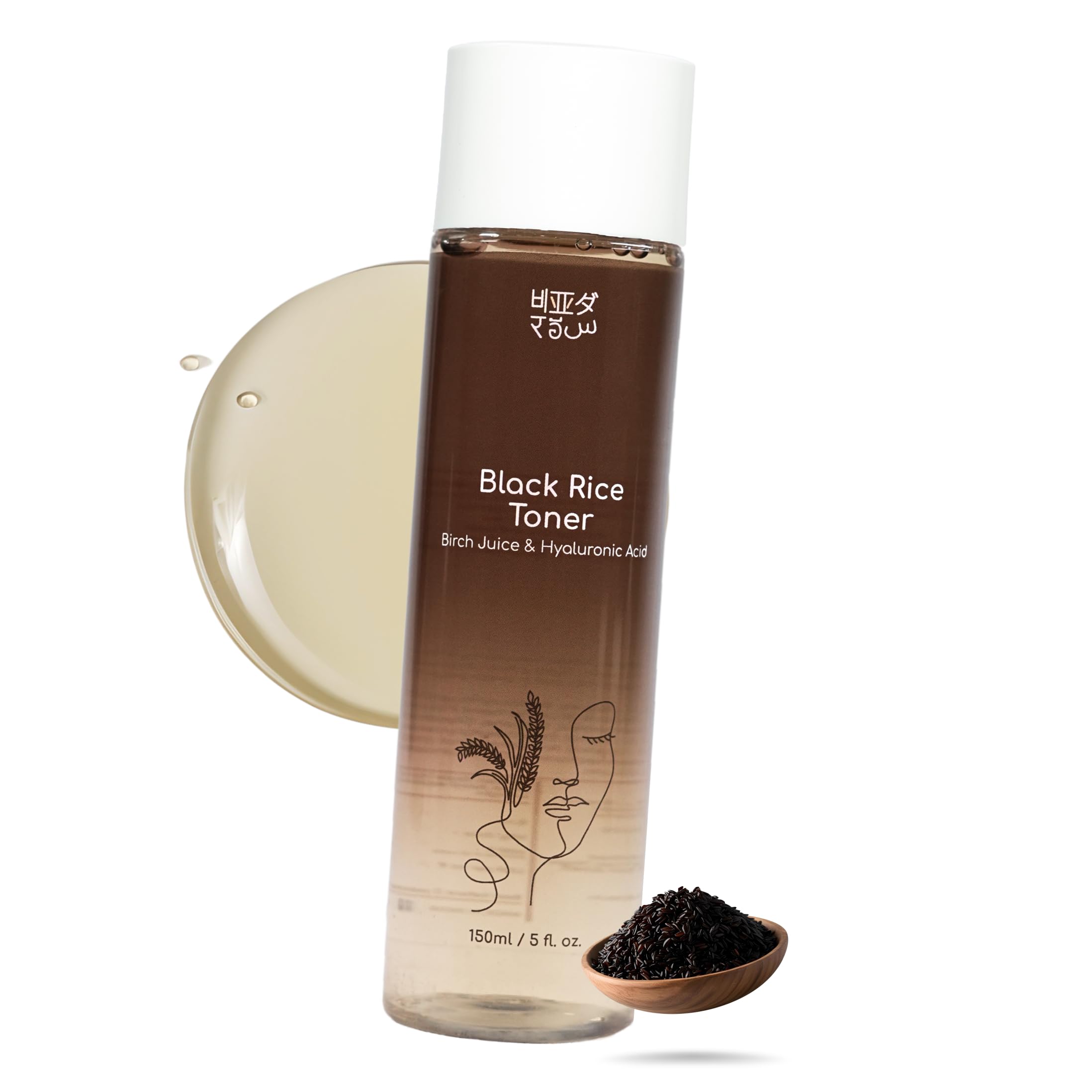Black Rice water Toner for open pores tightening & unclogging | non-comedogenic | For all skin types | 150ml