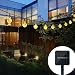 Solar Outdoor String Lights, Satu Brown 21ft 30 LED Waterproof Crystal Ball Starry Globe Lights for Home, Garden, Patio, Yard, Parties, Christmas Decoration (Warm White)