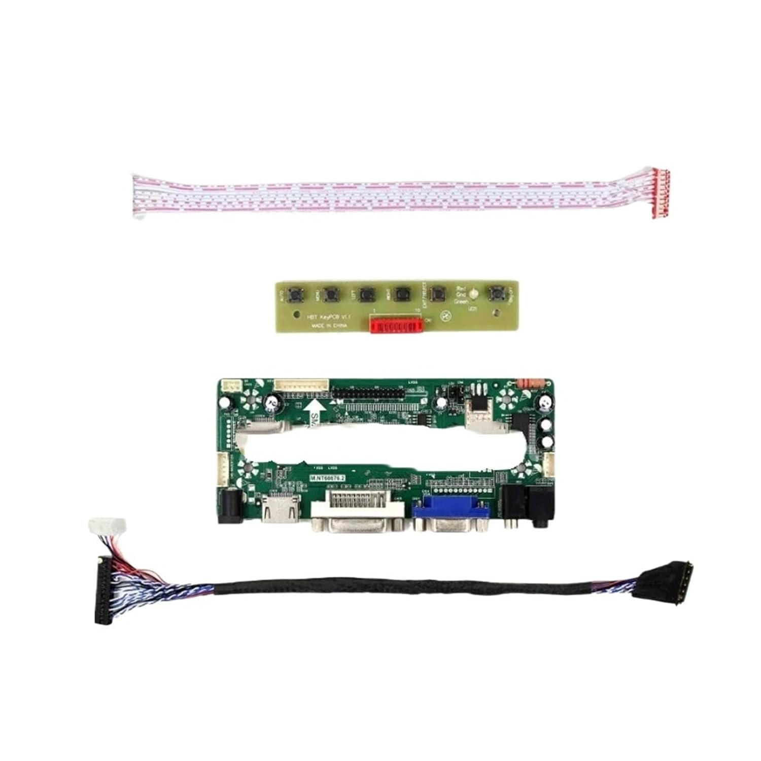 M.NT68676 Monitor Controller Board Kit for HSD121PHW1-A00 A01 A03 | HDMI DVI VGA LCD LED Screen Driver for High-Resolution Displays(HSD121PHW1-A00)