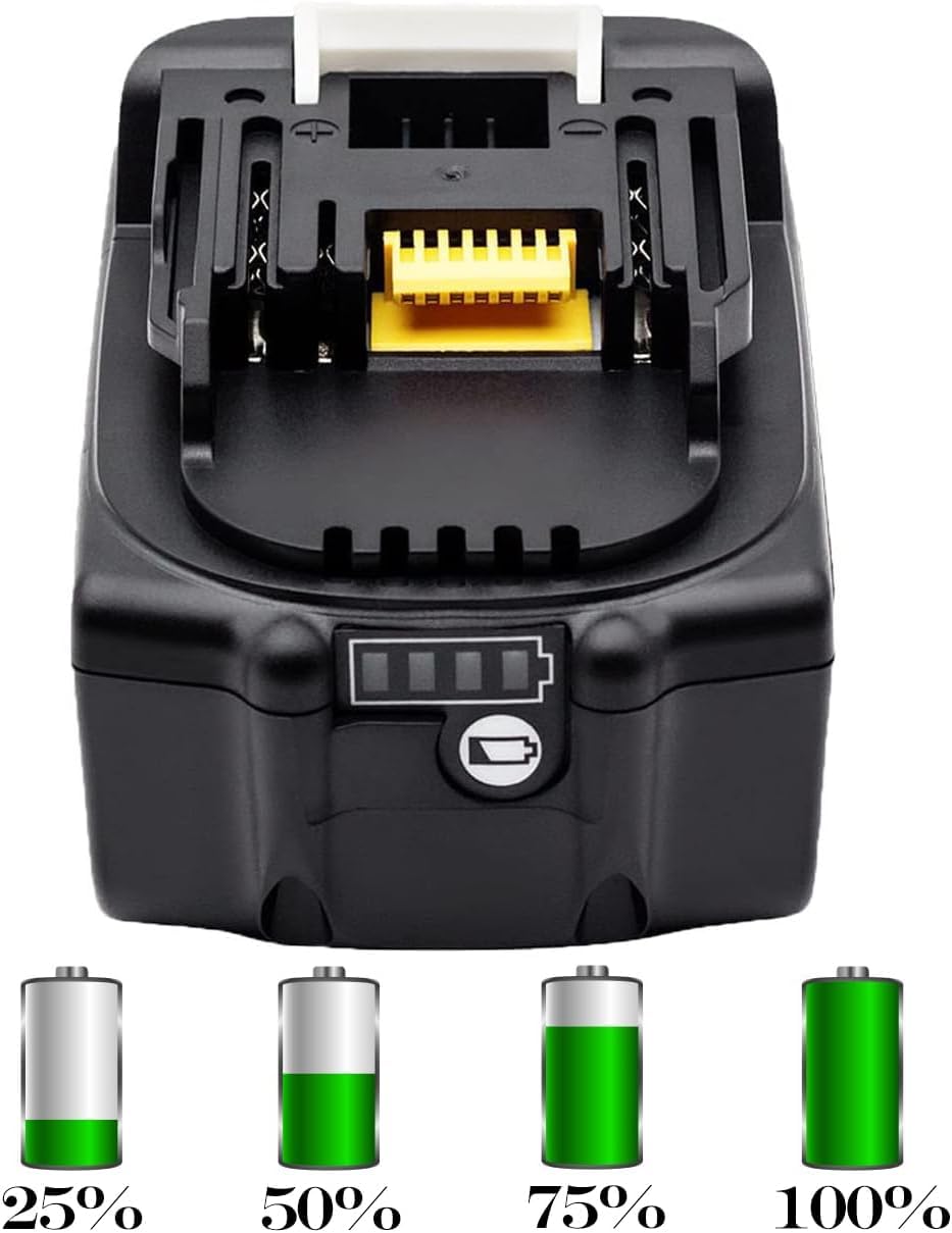 KINGTIANLE 2 Stück 18V 5.0Ah / 5000mAh Akku Ersatzakku für BL1850 BL1860B BL1855 BL1840 BL1830 BL1835 BL1820B BL1815 mit LED Indikator Werkzeugakku