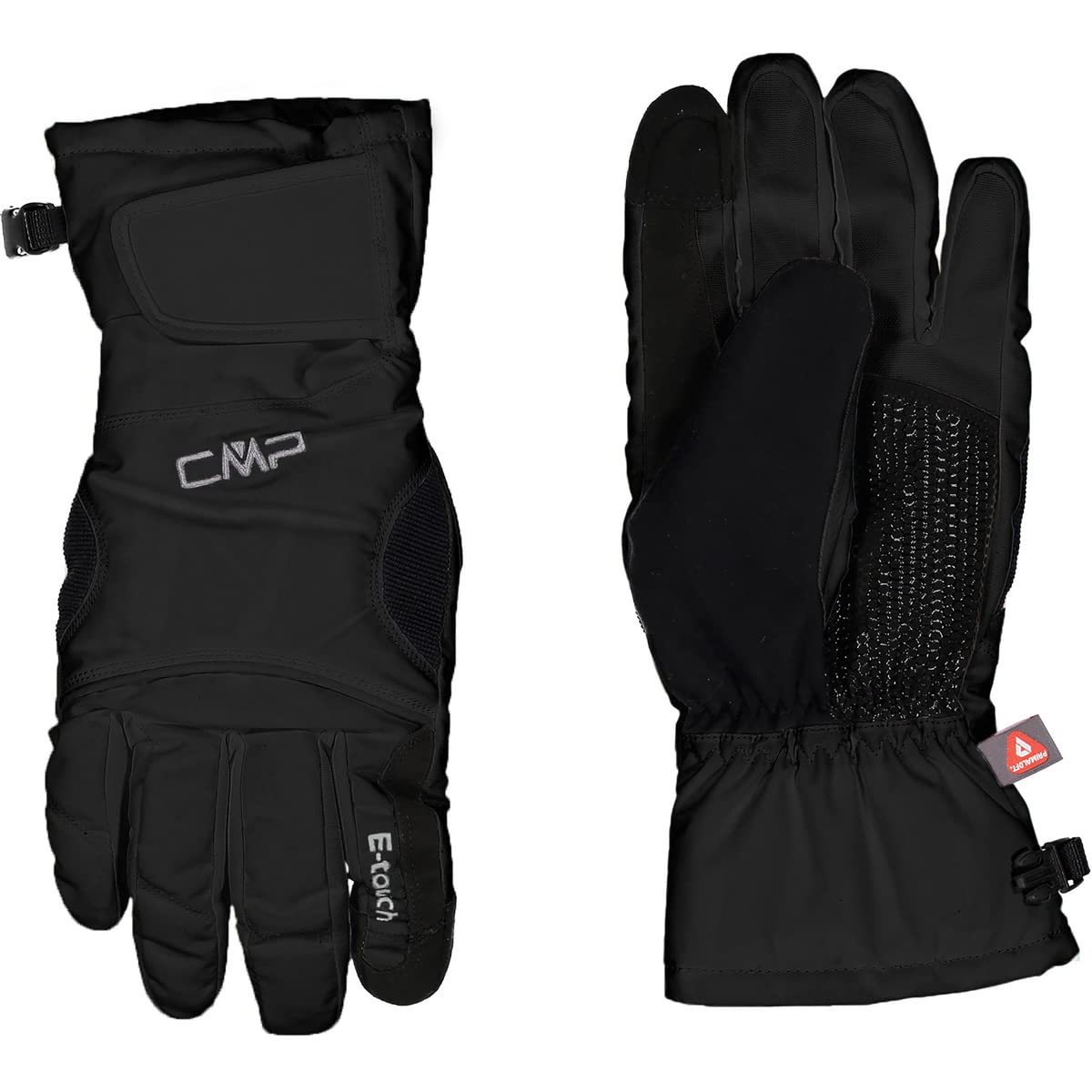 CMP - Guantes de esquí Taslan para mujer, Negro, 6.5