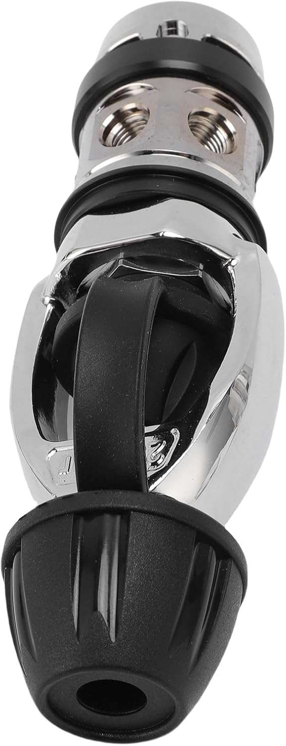 First Stage Dive Regulator with Chrome Plated Brass Construction 5 Ports for Diverse Breathing Needs Lightweight Underwater Diving Gear