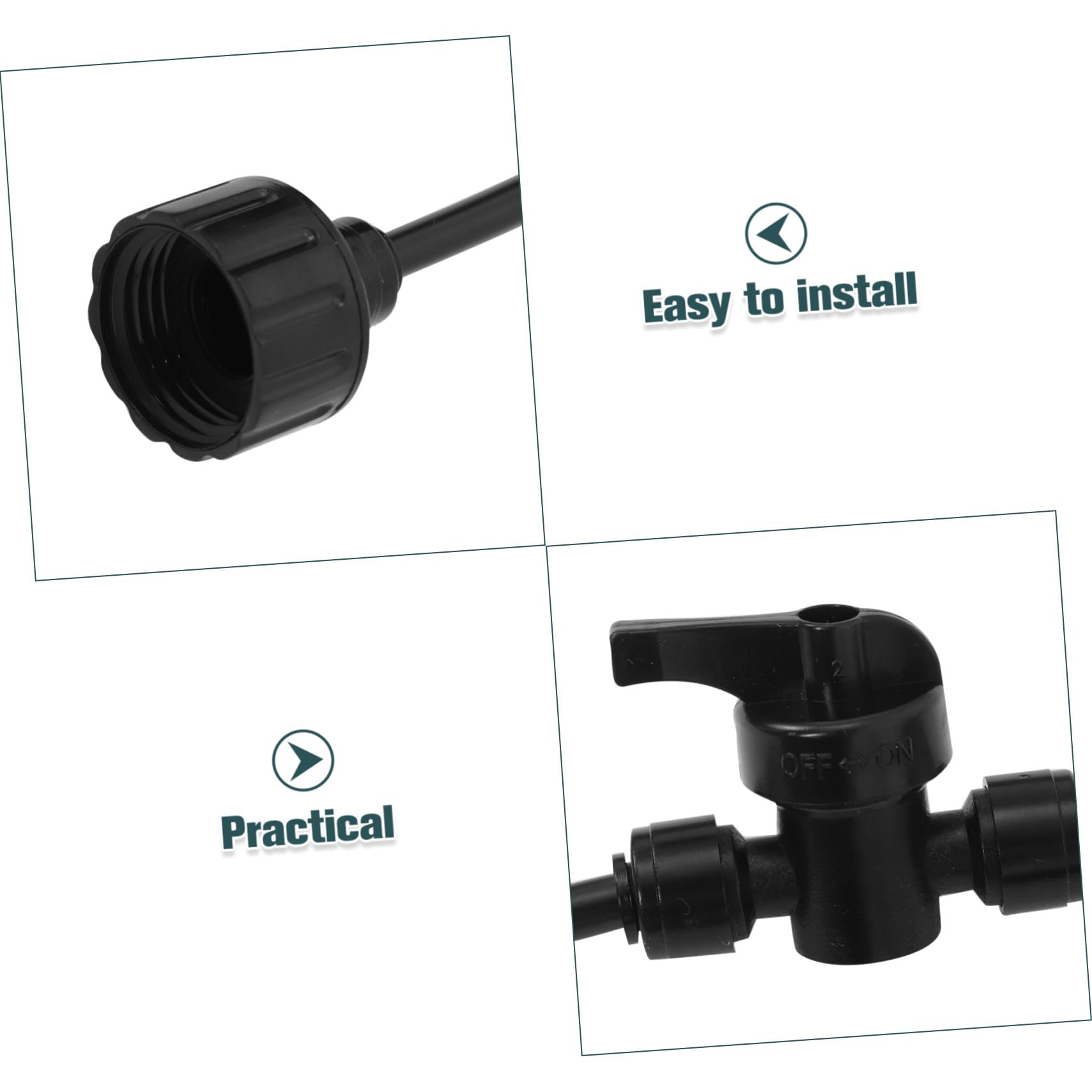INOOMP Système De Brumisation pour Terrasse Et Jardin Brumisateur Eau sur Pied Portable Kit Brumisateur à Tuyau Arrosage pour Rafraîchir Extérieur
