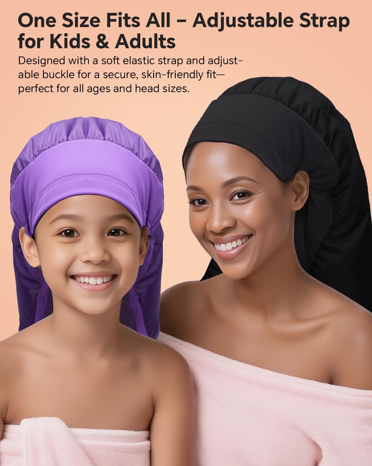 Hair Dryer Bonnet Attachment – 28.5" XL Hooded Dryer Cap for Faster Drying & Deep Conditioning, Extra-Large Space Fits Thick, Curly Hair & Styling Tools (Black, Extra Large) - Image 8