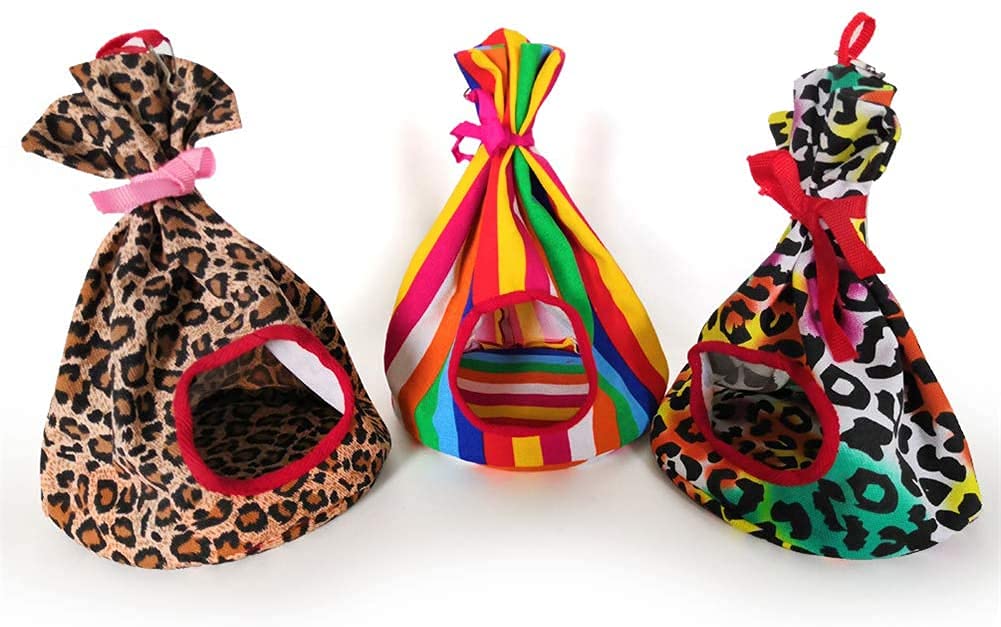 Nid Oiseau Cage Oiseau Perroquet Hamac Lit d'oiseau d'hiver Suspendu Maison d'oiseau Fournitures pour Oiseaux Cage à Oiseaux Maison d'oiseau Douce Perroquet hamac Oiseaux en Peluche hamac 915(C