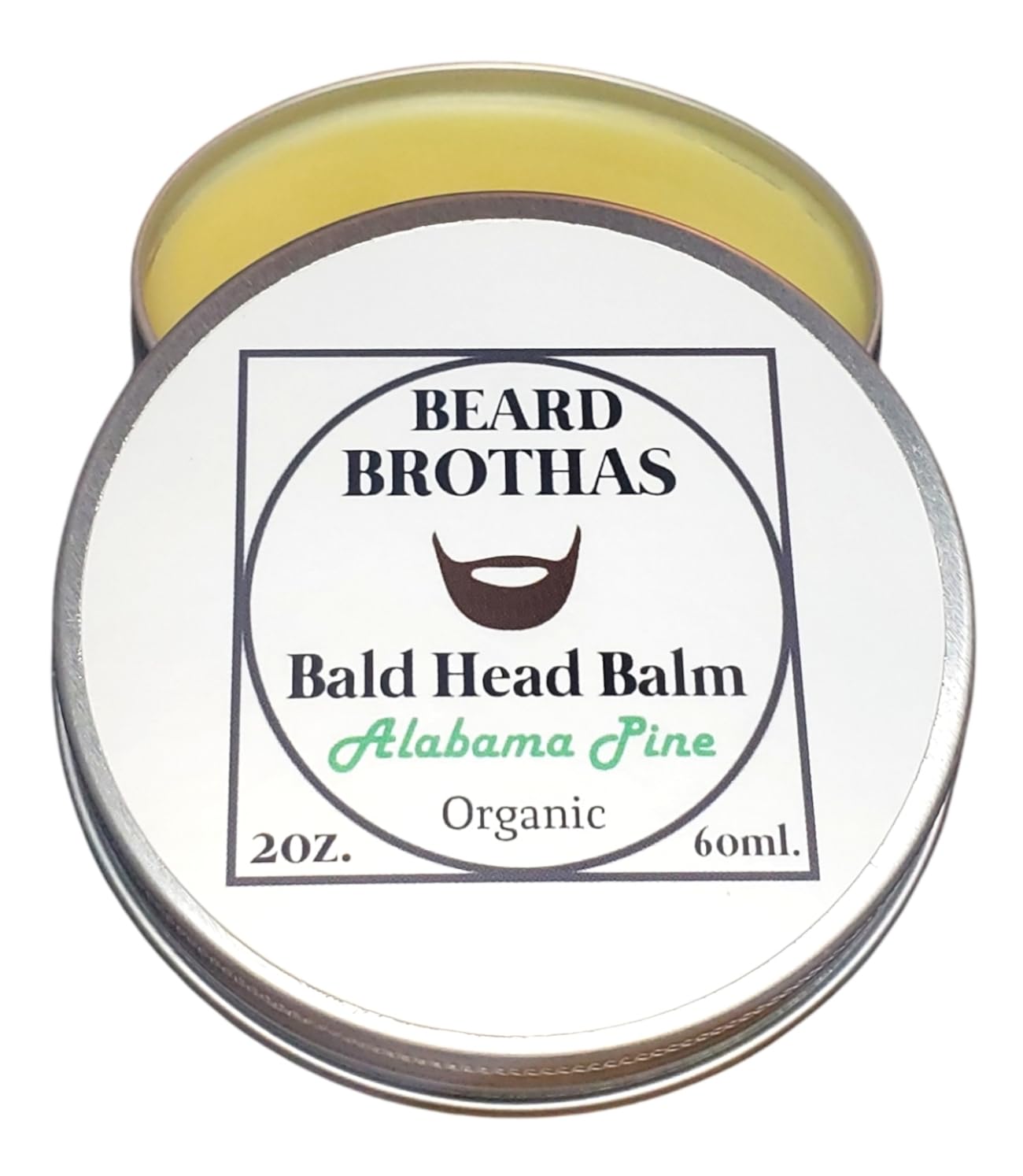 Bald Head Moisturizer. Post Shave Wax and Polish for Bald Heads. Soothes the Scalp Providing Lasting Softness Shine & Protection. Alabama Pine Scent.