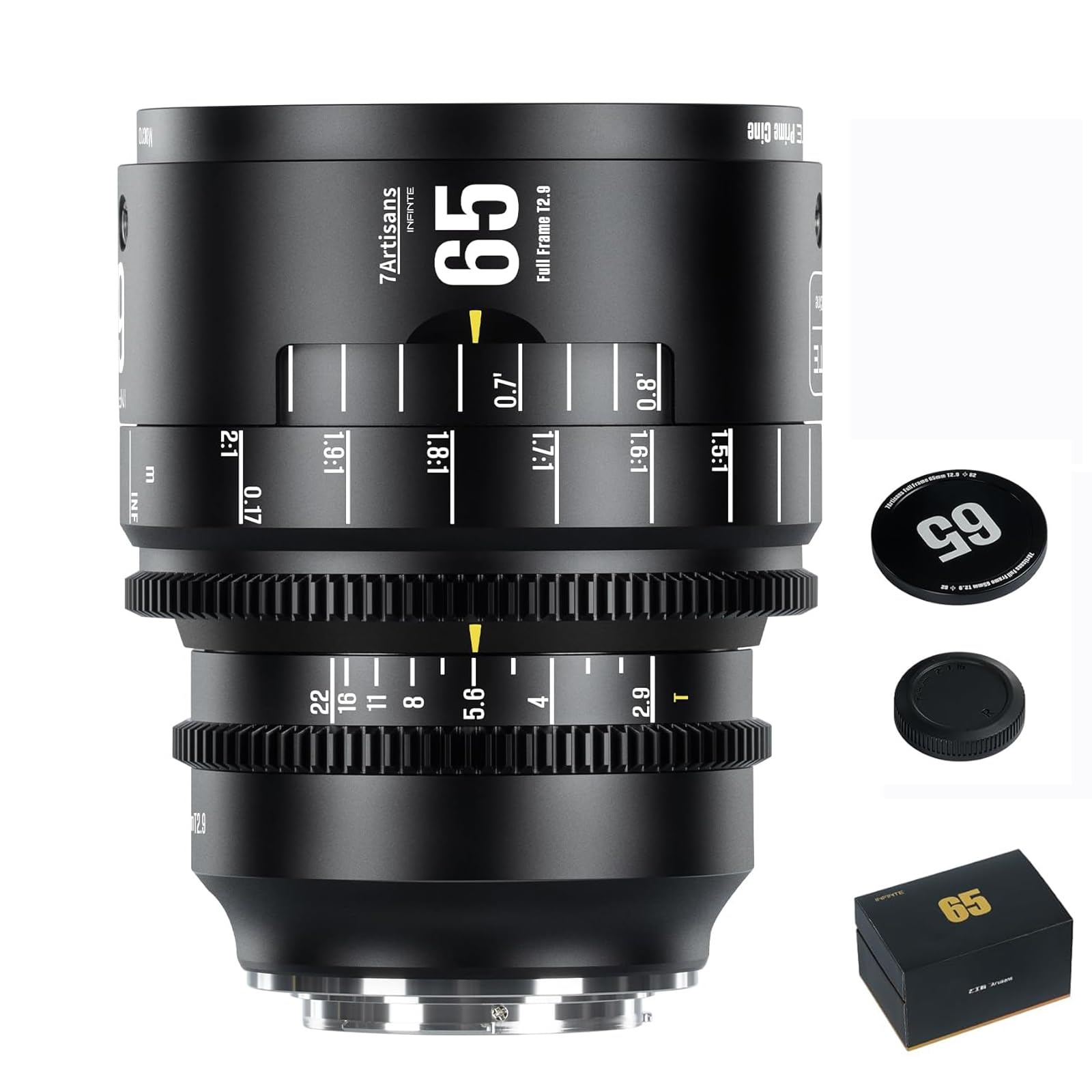 Amazon.com : 7artisans 65mm T2.9 Cine Camera Lens,Full Frame 2X