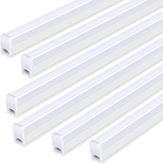 4FT Led Shop Light, 22w 2500lm 6500k Linkable 4ft Led Shop Lights with Plug On/Off Power Cord, T5 Integrated 4ft Led Fixture,4 Foot Led Shop Lights for Garage 6 Pack