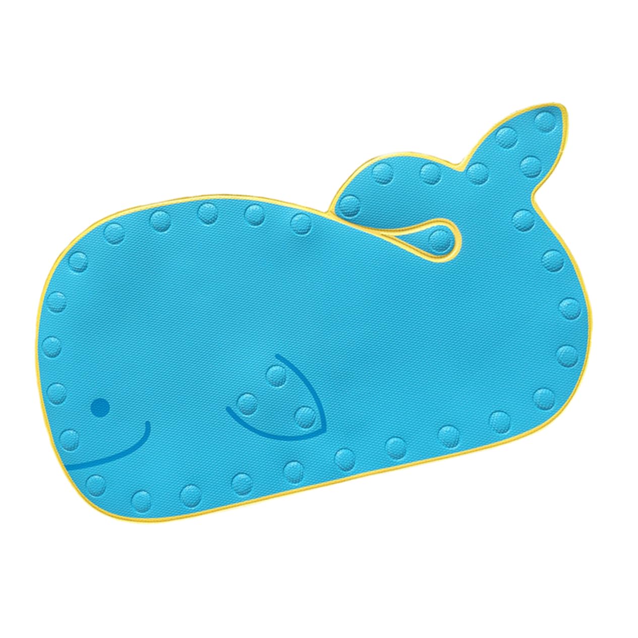 Alfombrilla de ducha de PVC con ventosas diseño ballena azul para baño infantil