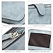 Wallet for Women PU Leather Clutch Purse Bifold Long Designer Ladies Checkbook Multi Credit Card Holder Organizer with Coin Zipper Pocket Light Blue