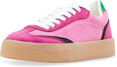 Steve Madden Girls Shoes Toddler Campo Sneaker, Blush Multi, 8 | Sneakers