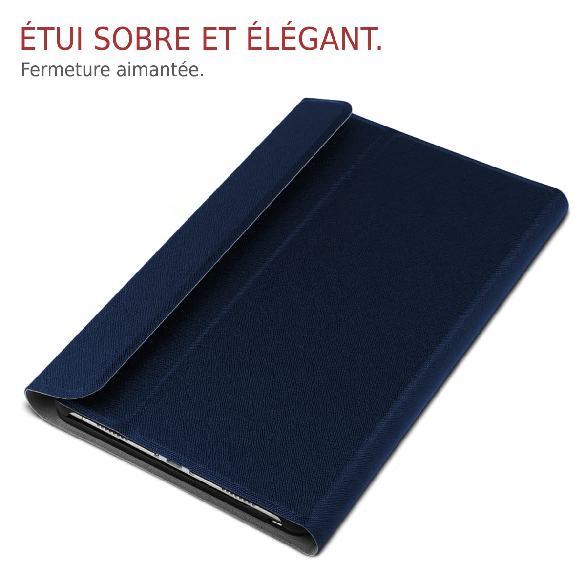 Custodia Con Tastiera Bluetooth AZERTY Per Lenovo Tab P11 (2021) TB-J606 - Copertura In Ecopelle + Tastiera Italiana