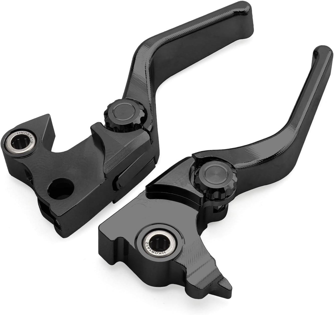 Motorcycle Levers Brake Clutch Hand Lever Adjustable Fit for Harley 2014-2022 Sportster XL 883 1200 (Short, Black)