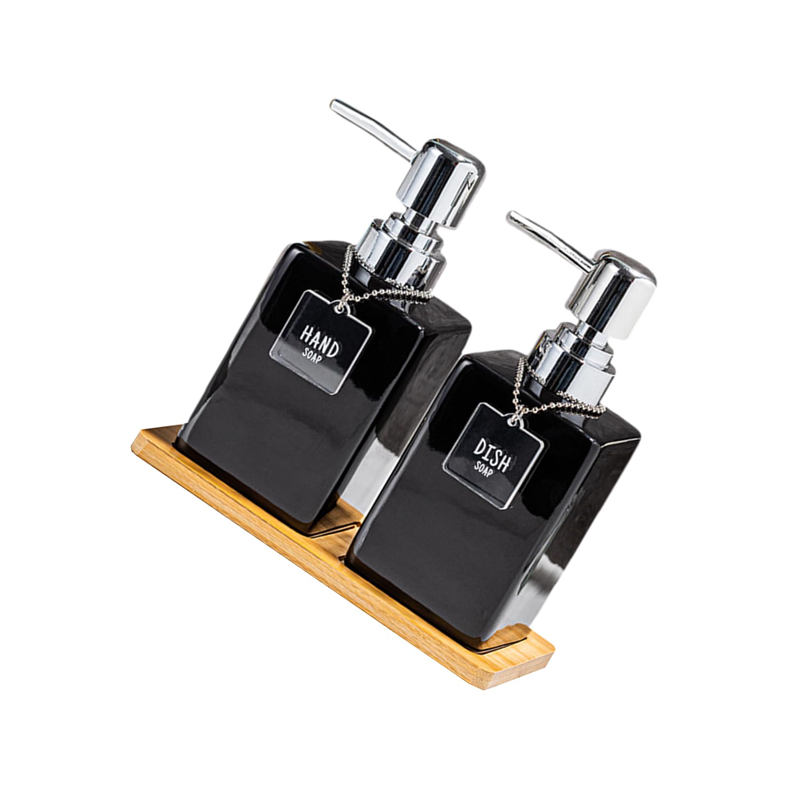 Ceramic Press Operated Dispenser Bottle Hygienic Design for Liquid Storage Bathroom Essential Shampoo Conditioner Lotion Ceramic Dispenser Bottle for Toiletries