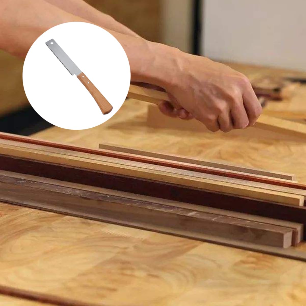 Housoutil 3 Sztuk 12 Cali Piła Ręczna Mini Piły Ogrodnicze Mała Piła Elektryczna Mini Piła Łańcuchowa Zwykły Cięcie Drewna Betonowe Piły Ręczne Małe Okrągłe DIY Drewna Rzemiosło