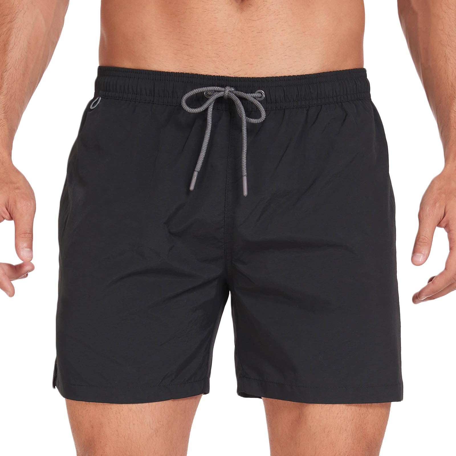 Cambkatl Men's Quick Dry Loose Swim Trunks Casual Summer Elastic Waist Swimsuit Athletic Beach Shorts with Storage Bag