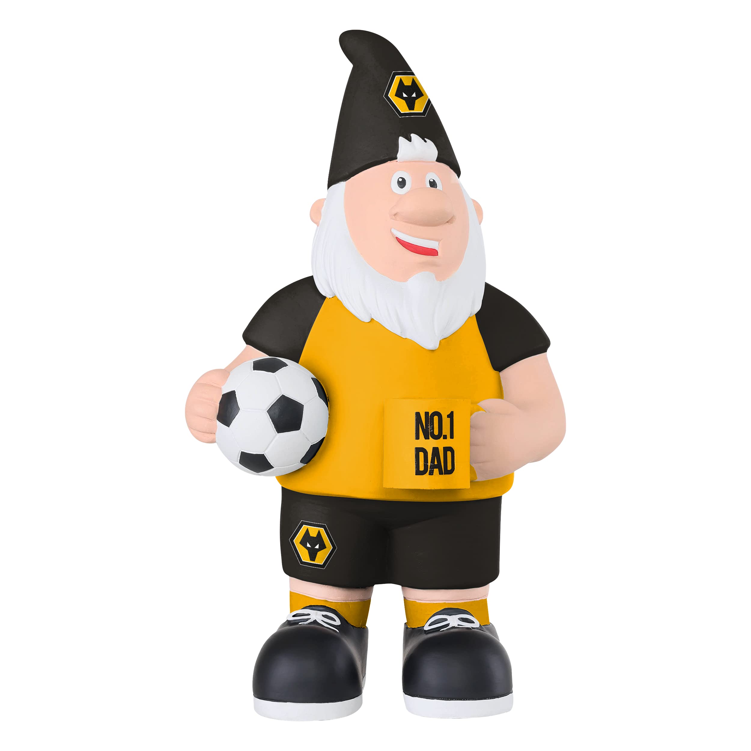 FOCO Premier League Wolves Number 1 Dad 25cm Garden Patio Ornament Gnome