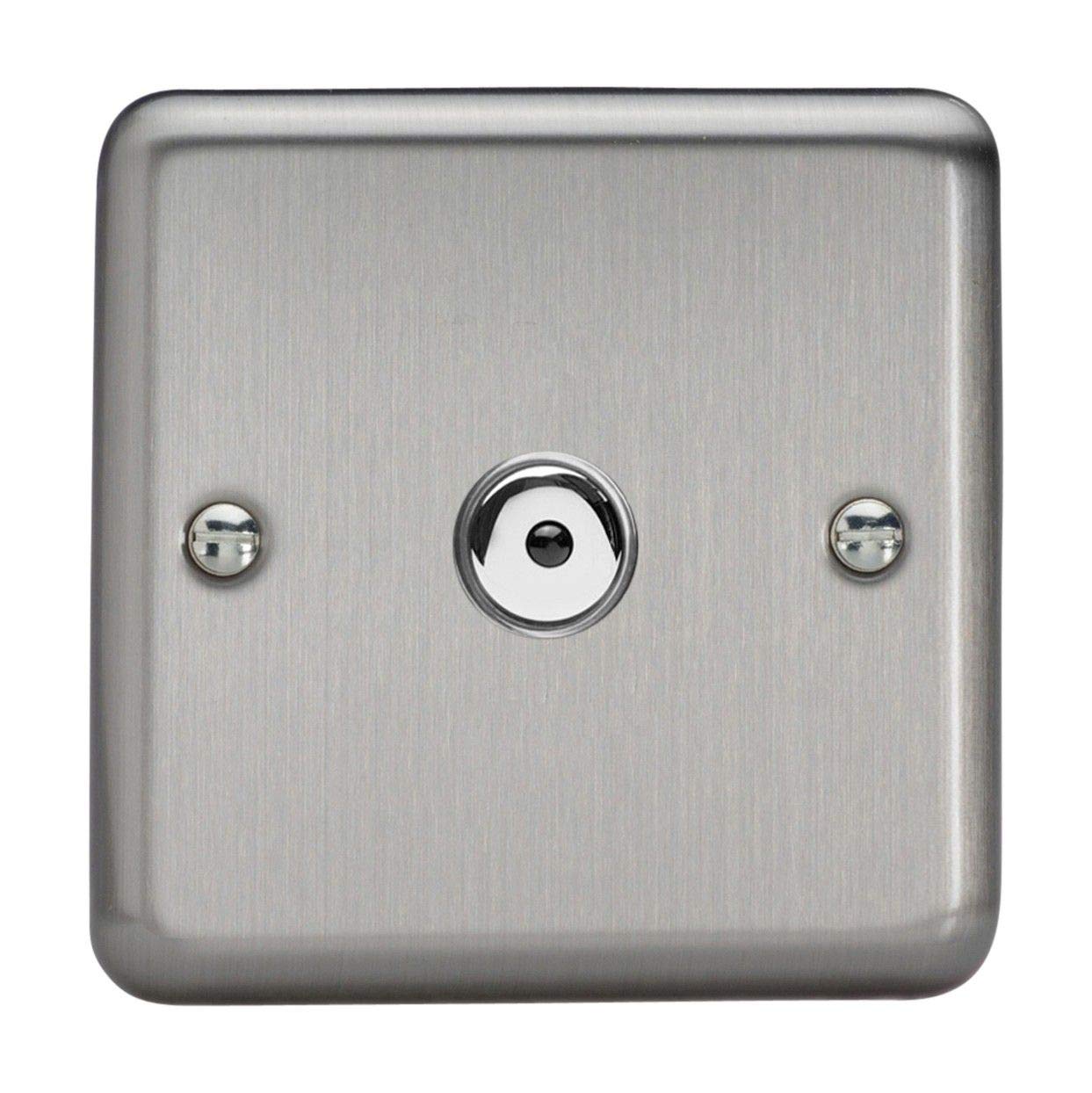 Sponsored Ad – Varilight V-Pro IR, 1 Gang, 100 Watt IJ Remote Control/Touch Master LED Dimmer, Classic Brushed Steel