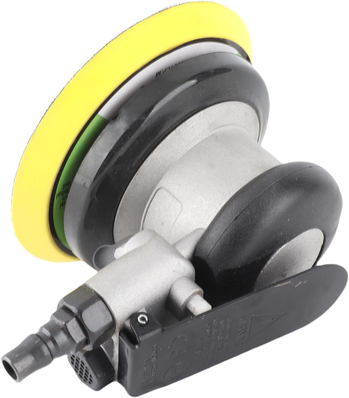 BAFOVY Pneumatic Sander, Aluminum Alloy Air Sanding Machine with Muffler Exhaust Hole and Stepless Speed Regulation, for Car Beauty Wood Polishing Rust Removal Sheet Metal
