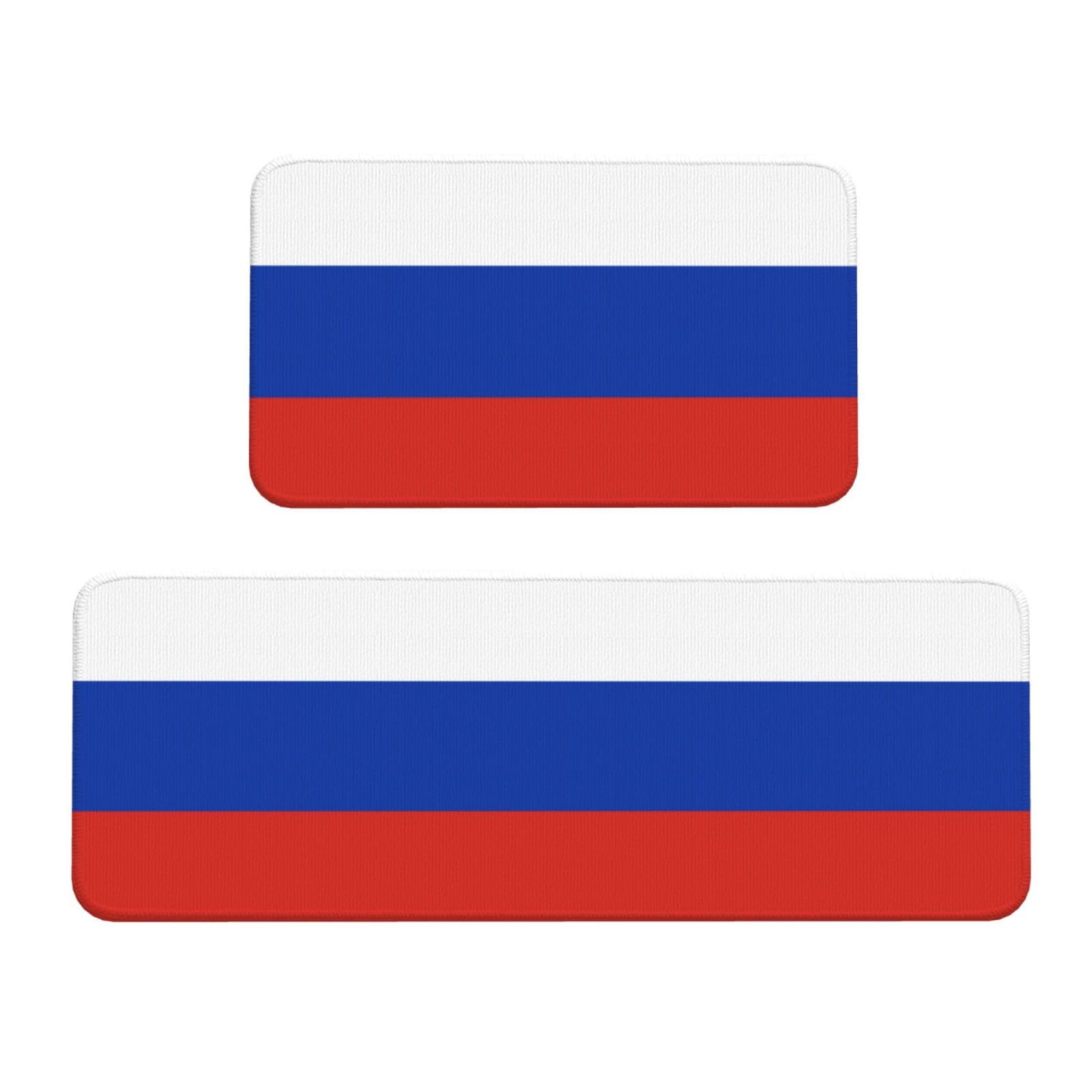 Alfombrillas de cocina lavandería y entrada con diseño de bandera de Rusia