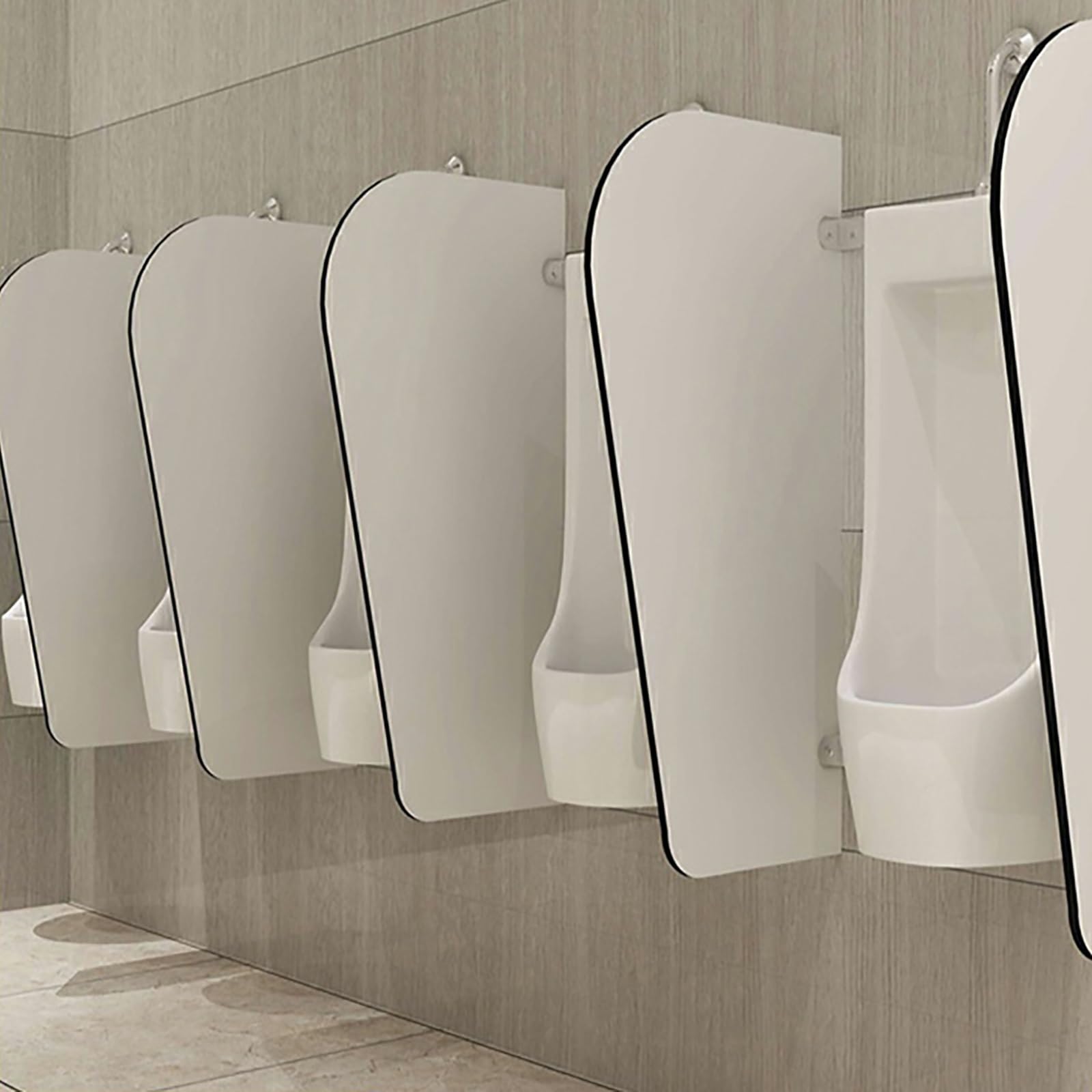 Divisorio per orinatoio, Schermo divisorio per orinatoio a Parete, 3 Pezzi (90x40 cm) - Divisorio per WC Resistente per scuole, Centri Commerciali e bagni pubblici - Migliora la Privacy e l'