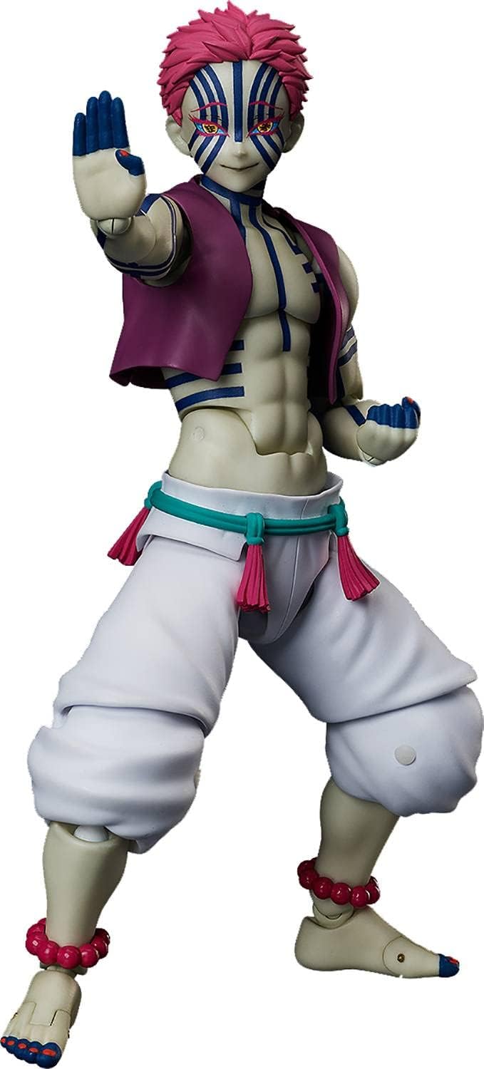 FREEing Demon Slayer: Kimetsu no Yaiba: Akaza Figma Action Figure, Multicolor