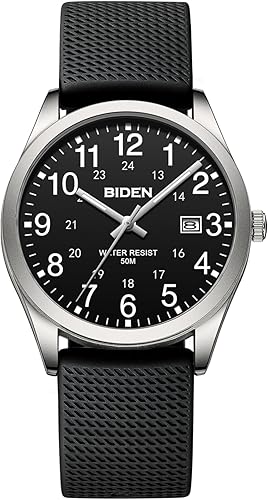 LN LENQIN - Relojes para hombre, analógicos, de cuarzo, para deportes al aire libre, luminosos, de moda, casuales, resistentes al agua, relojes de