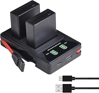 DMW-BLG10PP, Pickle Power DMW-BLG10 DMWBLG10PP DMW-BLE9 Battery and Charger for Panasonic Lumix DMC-GX7 DC-GX9 DMC-GX85 DMC-GF5 DMC-GF6 DMC-GF3 DC-ZS80 DMC-ZS60 DMC-LX100 DC-ZS200 DC-ZS70 DMC-GX80