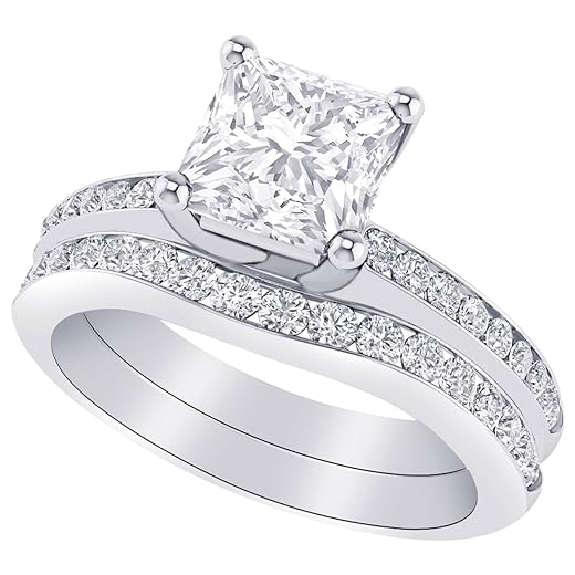 Gorgeous Princess Cut Diamond Set