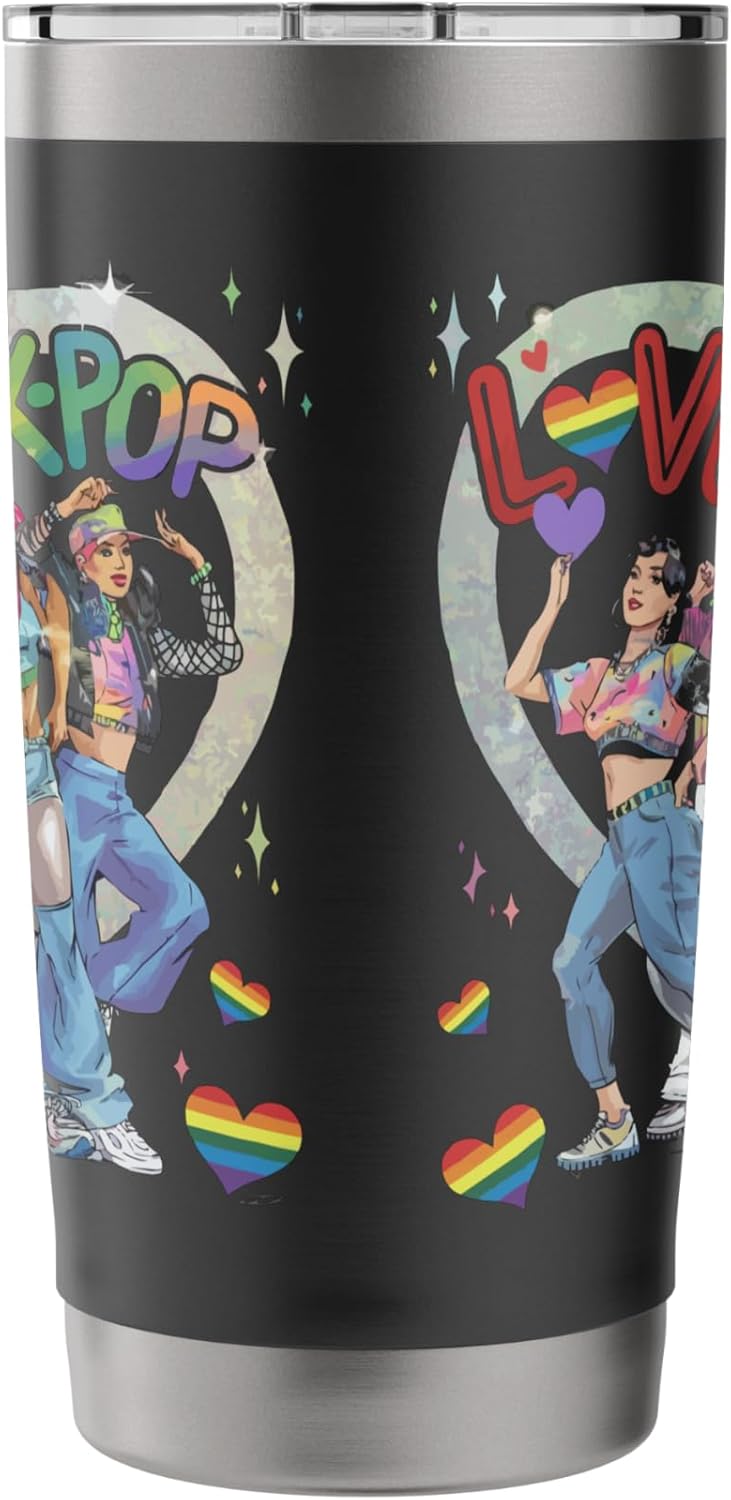 K-Pop Dance Korean Pop Music Dancing South Korea Kpop Stainless Steel Insulated Tumbler - Image 2