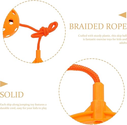 Miniatura 9 de NOLITOY Juego de pelota oscilante para interiores y exteriores, juguete colorido para saltar al tobillo, juego de cuerda de saltar para niños y
