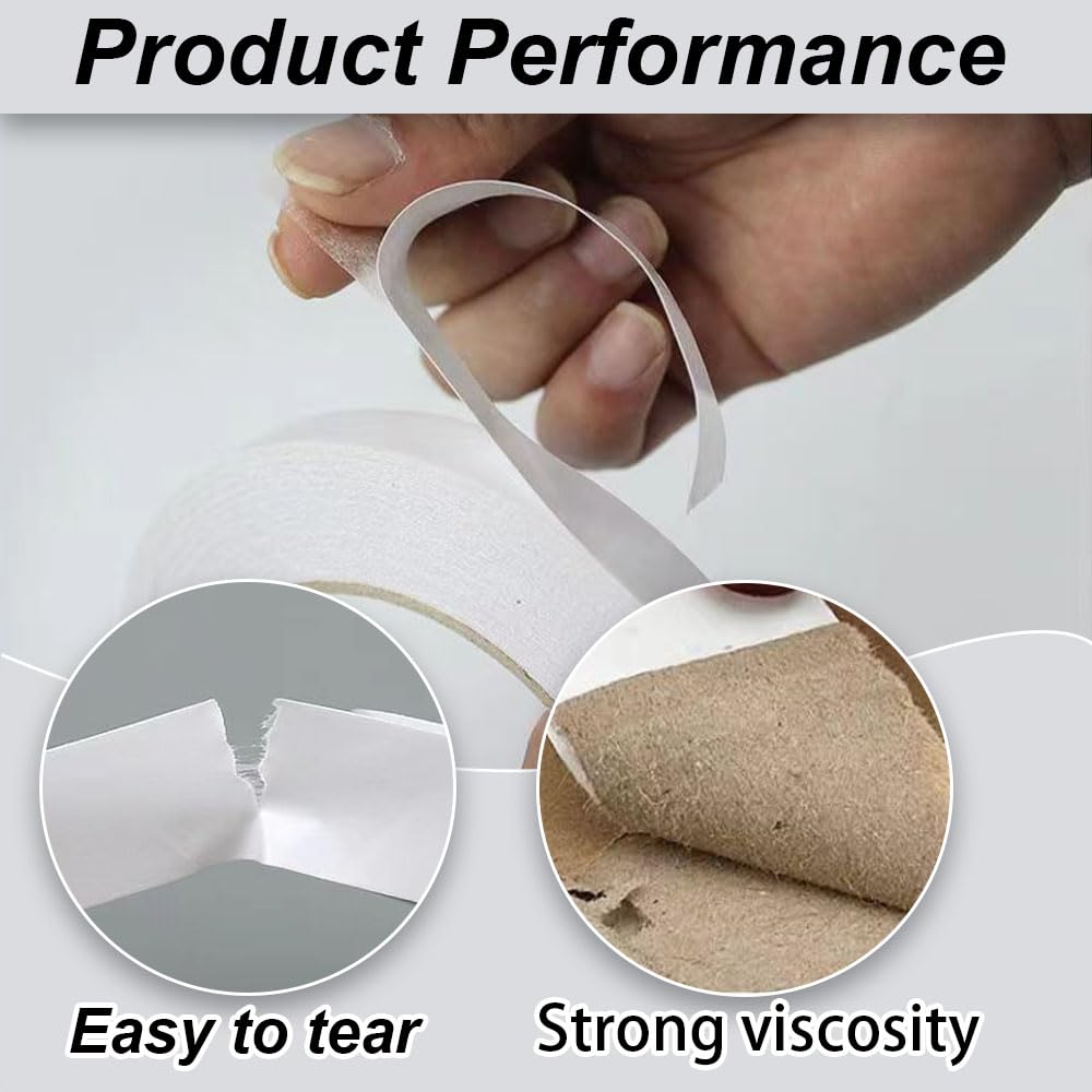 Nastro Biadesivo 3x15m + Puntini Colla 100pz - Per Decorazioni E Palloncini - Foto 3