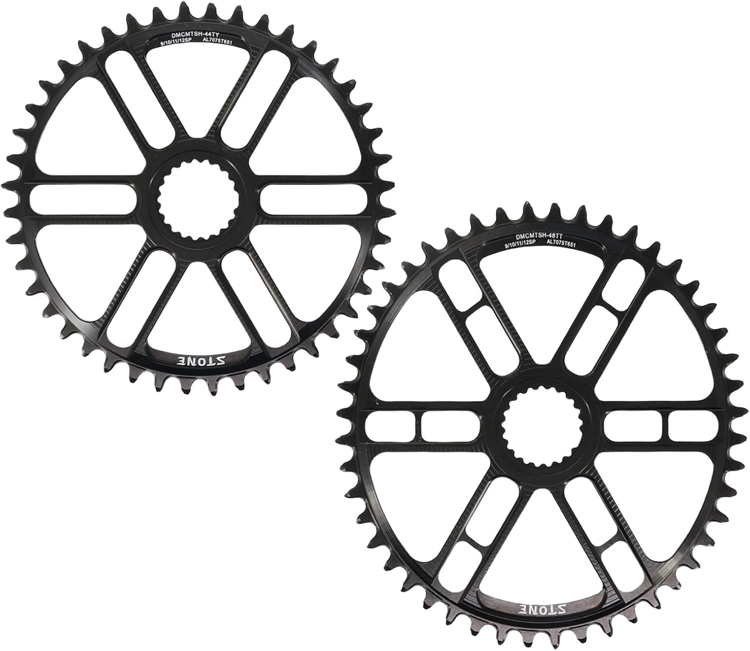 DJC Stone Round and Oval Chainring for Shimano M9100 M8100 M7100 M6100 30T to 48T Direct Mount