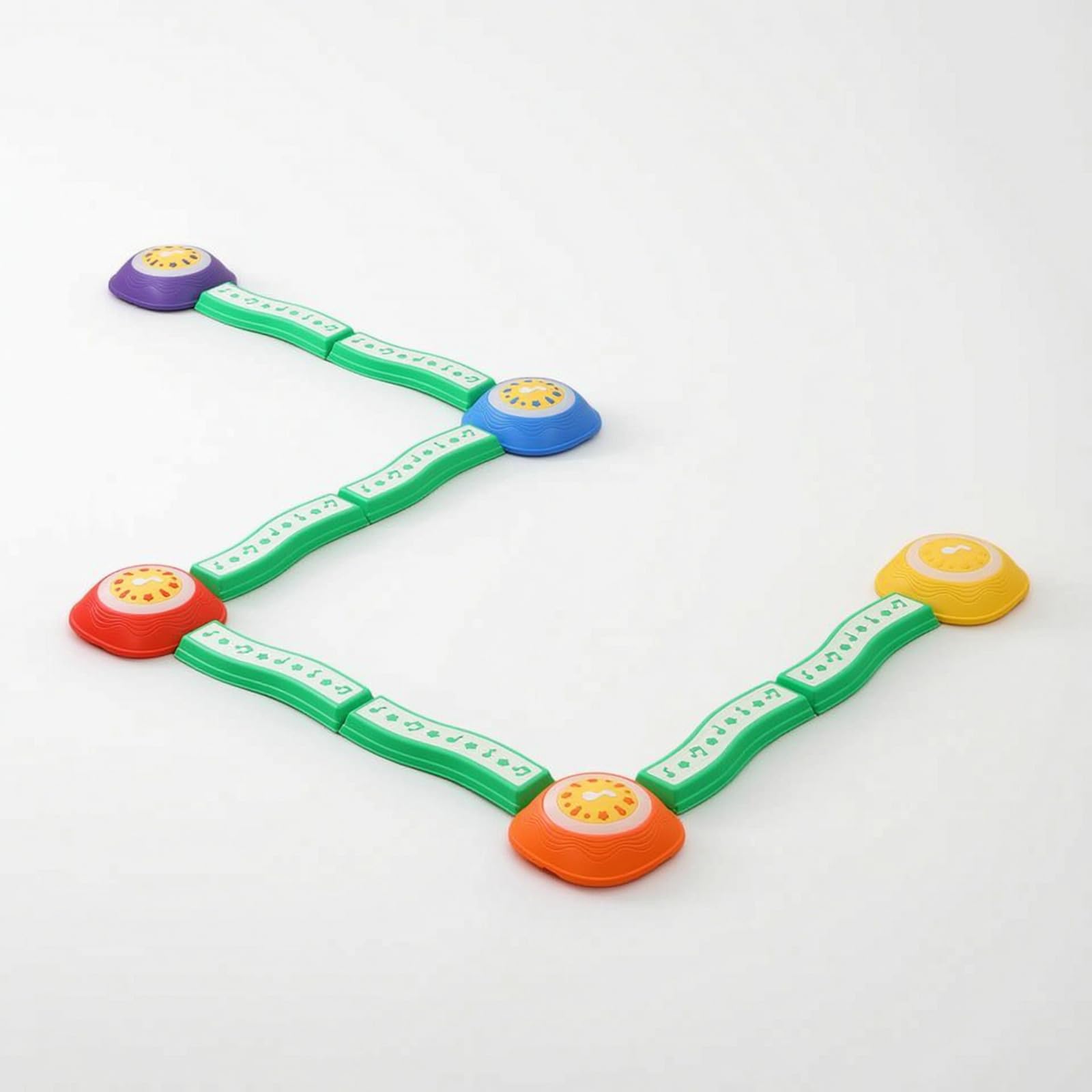 Entrenador Sensorial Infantil Set de Piedras de Equilibrio Peldaños Texturizados Puentes Curvos Circuito Motor Modular TPE Adecuado para Psicomotricidad Gimnasia Infantil Parques