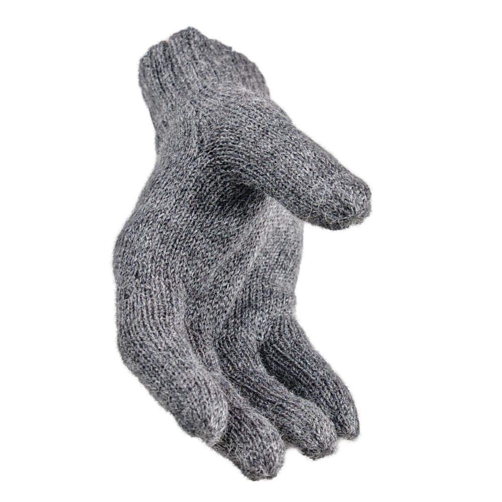 100% Alpaka Wolle Strickhandschuhe für Herren und Damen – Warme, Weiche & Atmungsaktive Zopfmuster Handschuhe, Nachhaltig für Kalte Tage