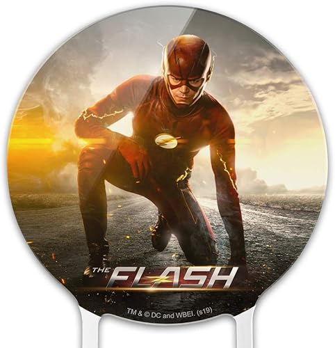 Miniatura 3 de Acrílico The Flash Series Flash TV Flash decoración de pastel de rodillas decoración de fiesta para boda, aniversario, cumpleaños, graduación