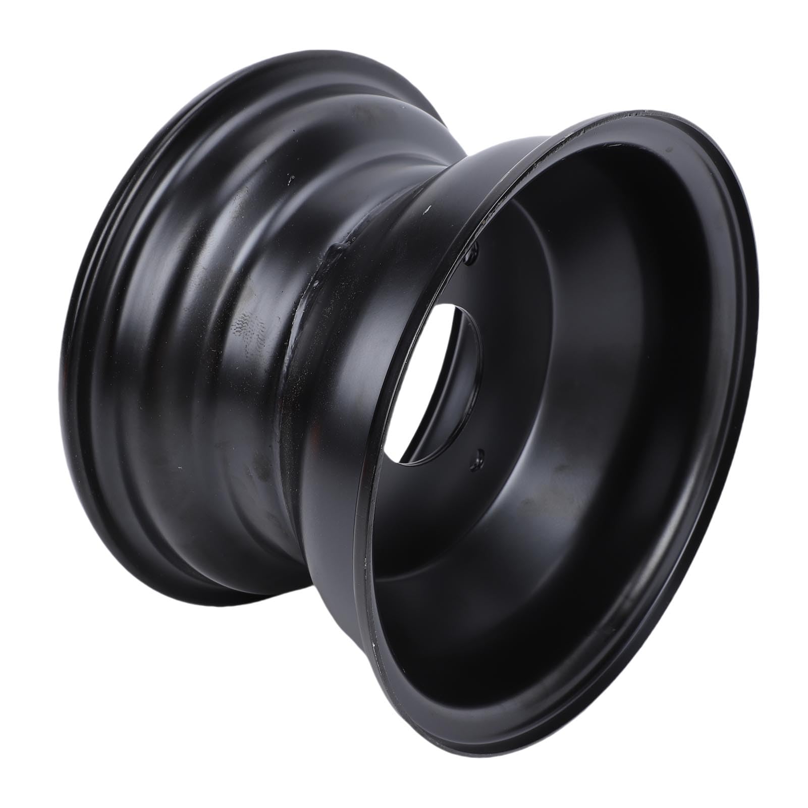 Ausla Cerchio in Acciaio 16x8-7 per ATV con della Ruota 7 Pollici e 3 Fori per Bulloni per Kazuma Quad ATV Go Kart UTV 125ml 150ml Pneumatici fuoristrada. (BLACK)