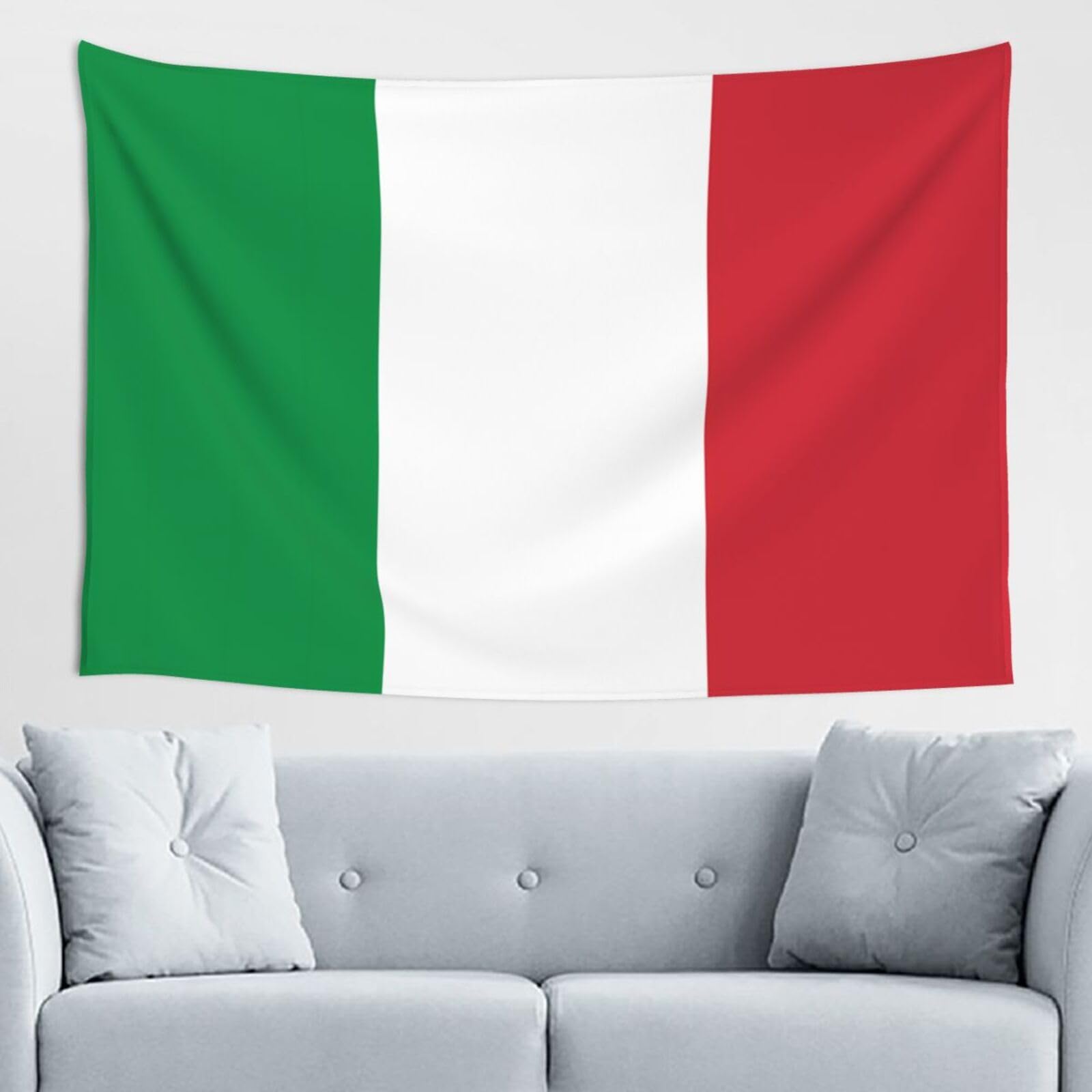 ZZYYDS Italian flag Wall Decor Tapestry 60x40in, Wall Hanging, Home Decor, Dorm Decor, Porch Tapestry, etc.