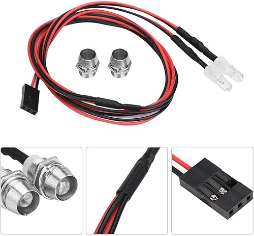 Miniatura 8 de Luces LED RC, faros delanteros de 0.197 in, accesorios de luces LED para vehículo de automóvil de deriva modelo 1/10 (luz azul)