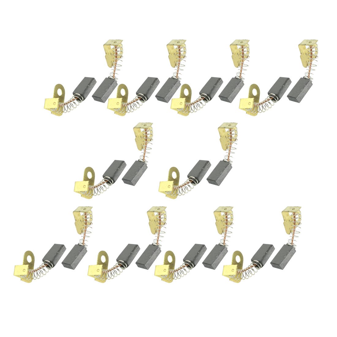 Ruilogod 10 Pair Electric Motor Spare Part Brushes 31/64" x 1/4" x 1/7"