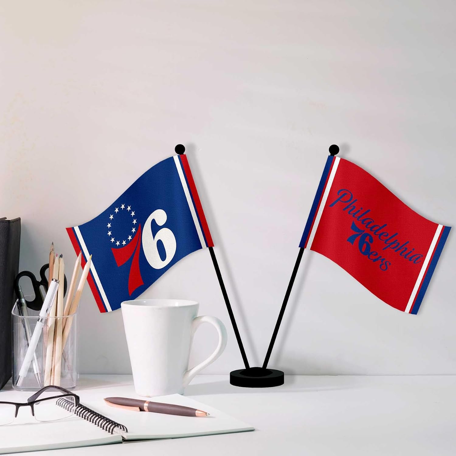 WinCraft Philadelphia 76ers Desk and Table Top Flags