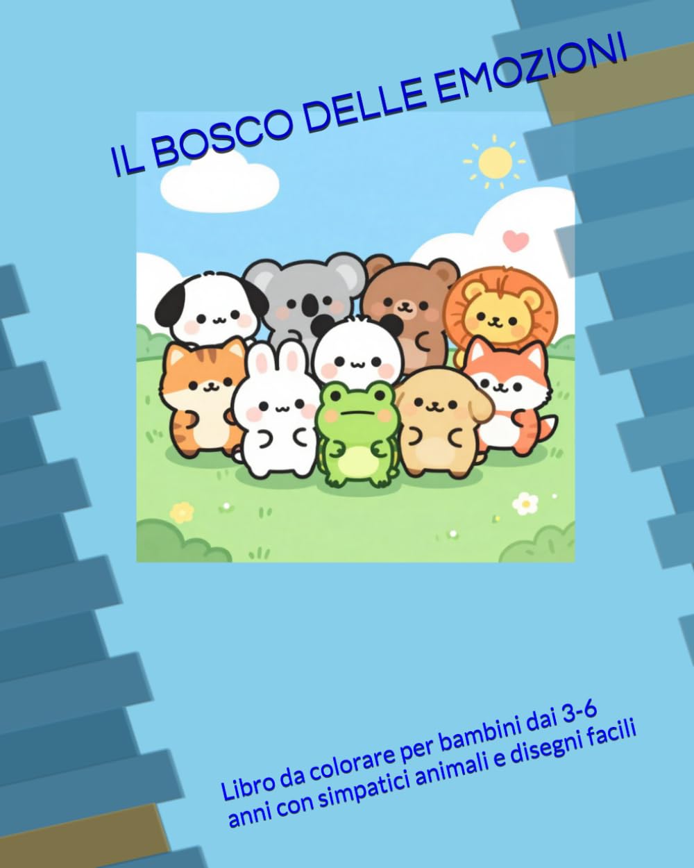Il bosco delle emozioni: Libro da colorare per bambini dai 3-6 anni con simpatici animali e disegni facili